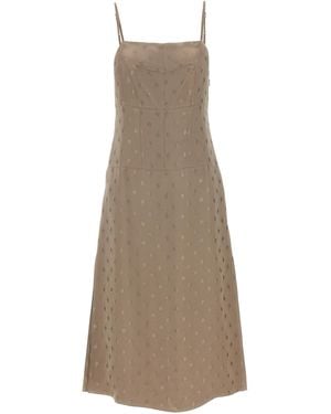 Fendi Midi Dress - Natural