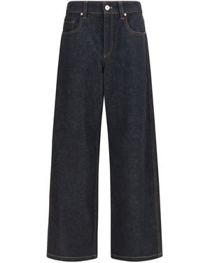 Brunello Cucinelli Straight-Leg Denim Jeans Cotton - Blue