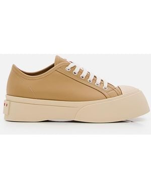 Marni Pablo Low Top Lace-Up Trainer - Natural