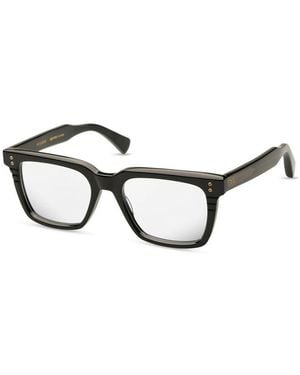 Dita Eyewear Sunglasses Rectangle Full Rim, Shiny Frame And Clear Demo Lenses Lens Sequoia-Dtx-757-A03 - Black