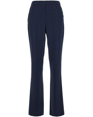 Theory Treeca Mid-rise Pants - Blue