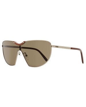 MCM Monogram Shield Sunglasses Mw0026-H 37E-Bronze 0Mm Metal/Plastic (Acetate) - Black