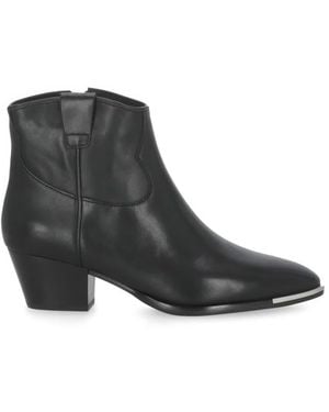 Ash Fame Bis Ankle Boots - Black