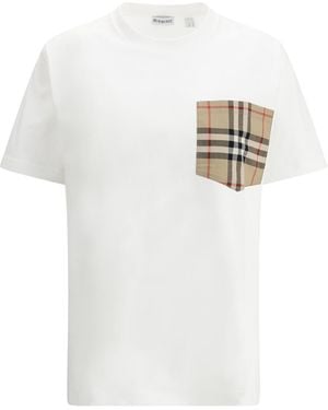 Burberry Archive Check Pocket T-Shirt - White