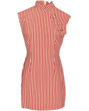 HUI Azalea Sleeveless Top Silk Viscose Tops - Red