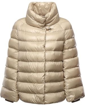 Fay Down Jacket With Nylon Hook - Natural
