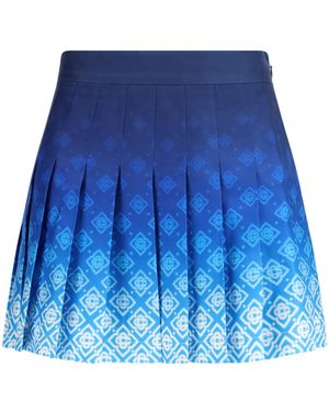 CASABLANCA Pleated Mini Skirt - Blue