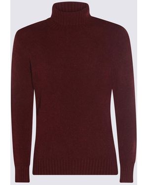 Piacenza Cashmere Dark Wool Knitwear - Red