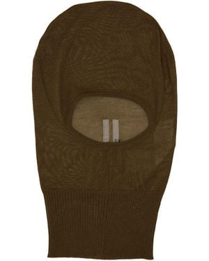 Rick Owens Knitted Balaclava - Green