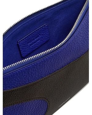 Ferragamo Ferragamo Logo-Print Cut-Out Card Case - Blue