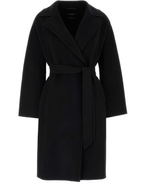 Weekend by Maxmara Wool Blend Civada Coat - Black