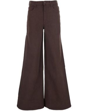 Mother Jeans The Undercover Sneak Cotton - Brown