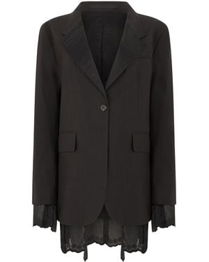 Our Legacy Jacket Reversible Linen Soot Techflax Blazers - Black