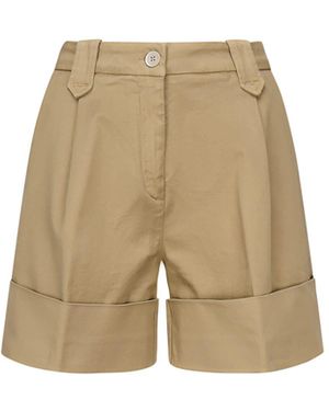Fay Bermuda With Turn-Up - Natural