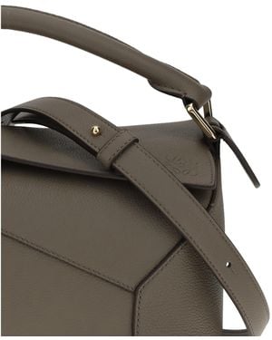 Loewe Handbag Puzzle Small Leather Calf Shoulder Bags - Brown