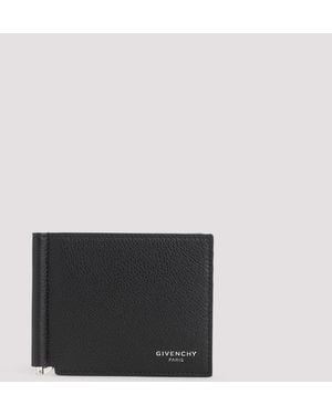 Givenchy Bill Clip Wallet Calf Leather Smallleathergoods - Black