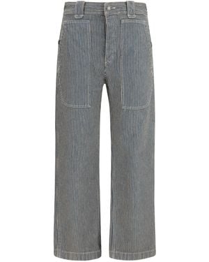 Isabel Marant Ermina Trousers Polyester; Cotton - Grey