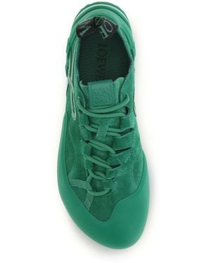 Loewe Sneakers Grip Suede Upper: Calf Sneakers - Green