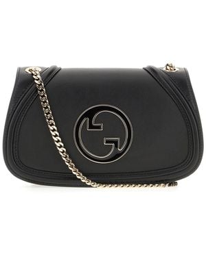 Gucci Leather Small Blondie Shoulder Bag - Black