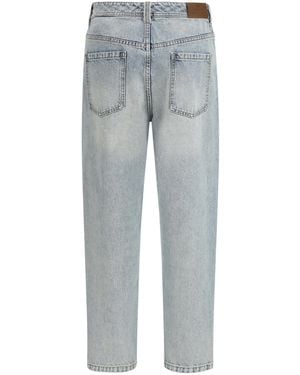 Brunello Cucinelli Straight Jeans Cotton Trousers - Grey