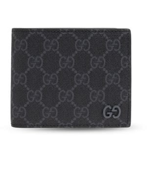 Gucci Wallet Made Of Gg Supreme Canvas - Black