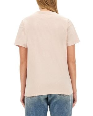 Maison Margiela T-Shirt With Logo Cotton T-Shirts - White