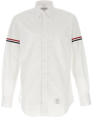 Thom Browne Oxford Armbands Classic Shirt - White