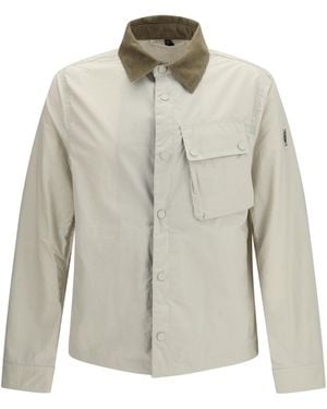 Belstaff Ground Jacket With Velvet Collar Cotton - White