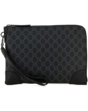 Gucci Documents With Removable Handle - Black