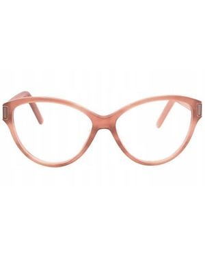 Chloé Chloe Eyeglasses Cat Eye Full Rim, Striped Frame And Clear Demo Lens Ce2654674 - Brown