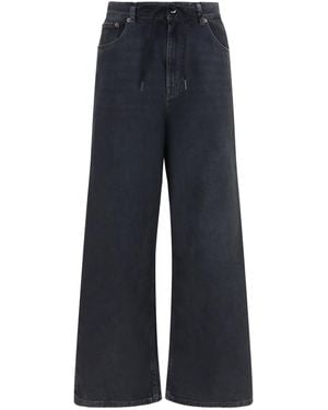 MM6 by Maison Margiela Straight-Leg Stretch Denim Jeans Cotton; Elastane - Blue