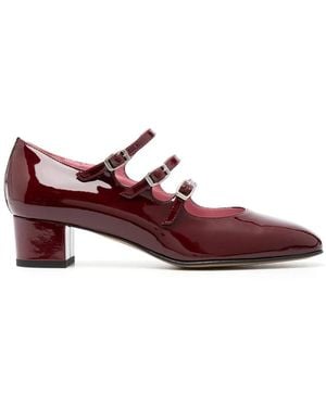 CAREL PARIS Kina 45Mm Square-Toe Court Shoes - Purple