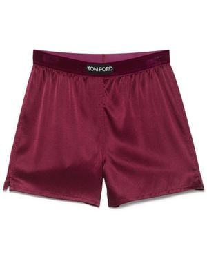 Tom Ford Plum-Colored <Strong>*Icon</Strong> Boxer-Style Shorts