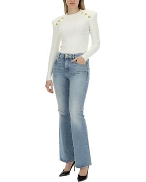 Balmain Flare Fit Jeans Cotton - Blue