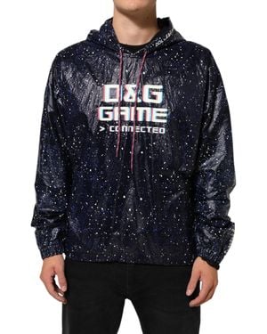 Dolce & Gabbana D&G Game Hooded Sweatshirt Jumper Clothing - Blue