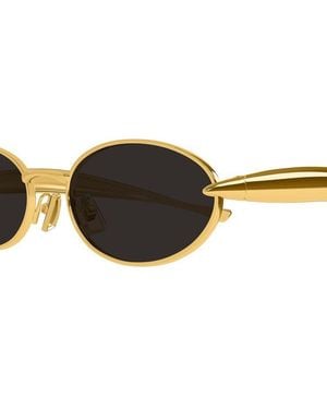 Bottega Veneta Sunglasses Metal Eyewear - Brown
