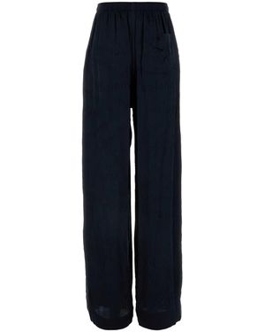 【関税&送料込】Balenciaga Midnight Blue Silk Pyjama Pant Balenciaga Sleepwear for Women | Editorialist