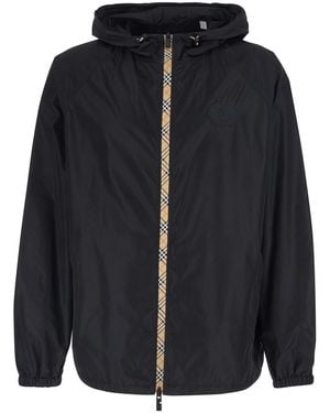 Burberry Jacket Clapton Polyamide Coat - Black