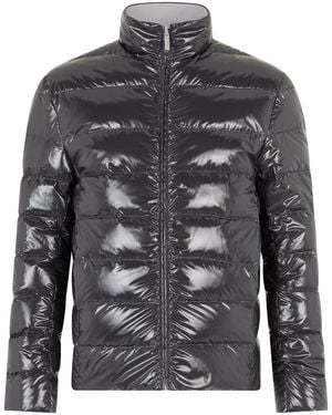 Thom Browne Puffer Jacket Reversible Quilted Polyester Padded & Down - Gray