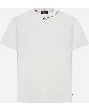 Moncler Logo Cotton T-Shirt - White