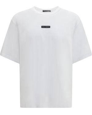 Dolce & Gabbana Cotton T-Shirt T-Shirts And Polos - White