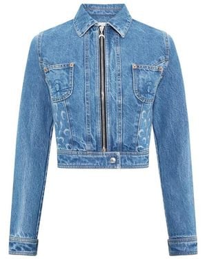 Marine Serre Jackets - Blue