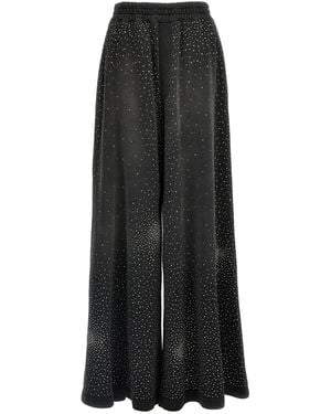 GIUSEPPE DI MORABITO Rhinestone-Embellished Sweatpants - Black