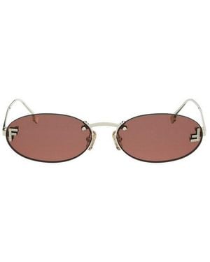 Fendi Fe4075Us Fendi First Crystal 32S Oro Sunglasses - Pink