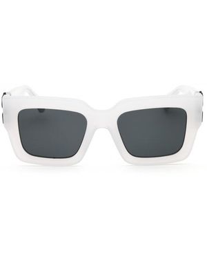 Off-White c/o Virgil Abloh Sunglasses Square Full Rim, Shiny Frame And Dark Lens Oeri14Dmystic0907 - Grey