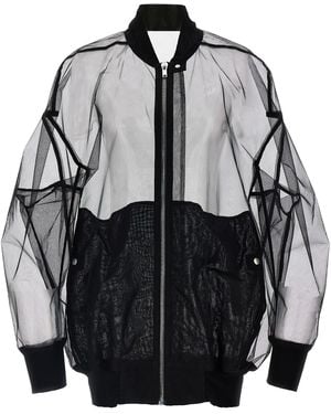 Rick Owens Jumbo Flight Bomber Jacket - Black