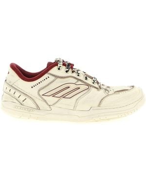 Balenciaga Hamptons Worn-Out Medio Trainers - White