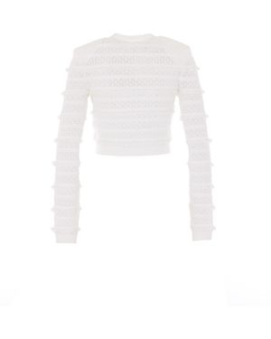 Self-Portrait Self Portrait Jumpers Viscose - White