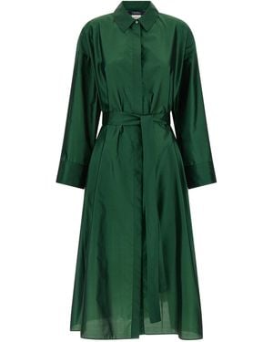 Max Mara Polyester Midi Dress - Green