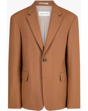 Dries Van Noten Dries Van Noten Virgin Wool Blazer - Brown
